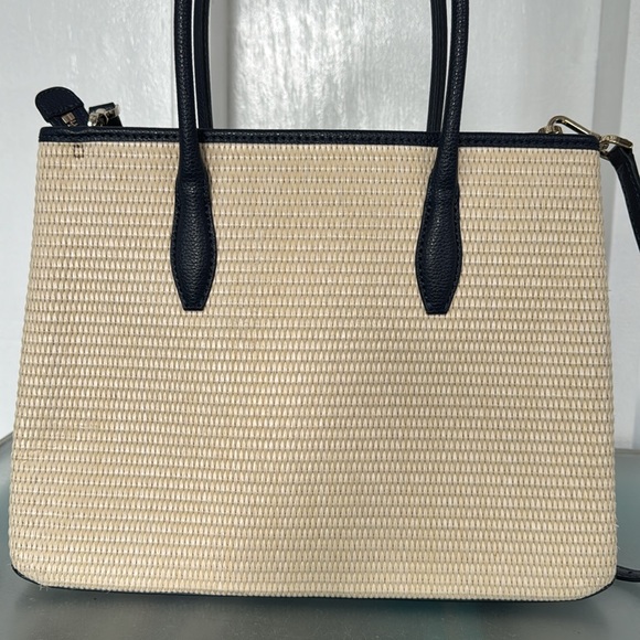 Kate Spade Bag Large Eva Woven Straw Tote Bag - Picture 7 of 17